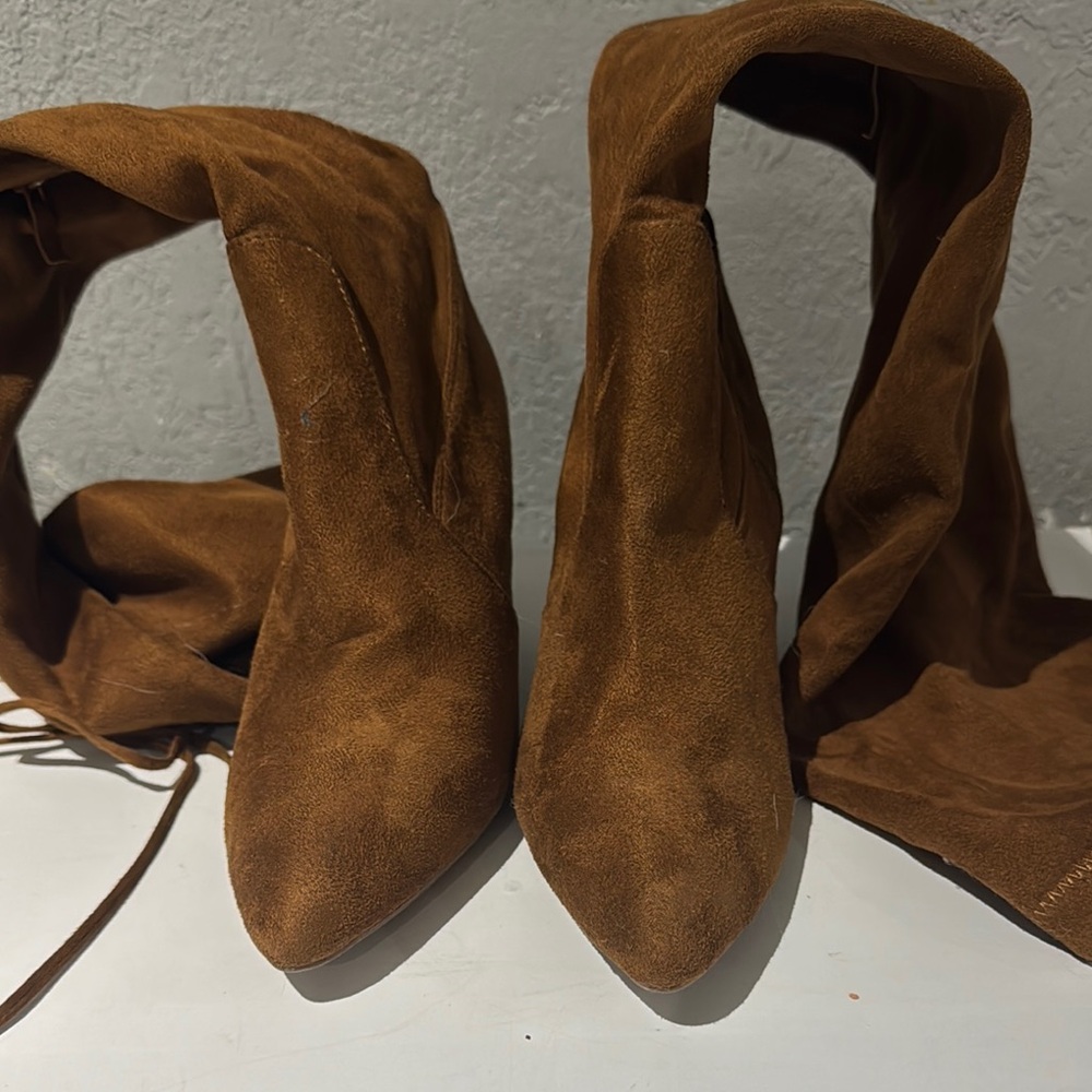 TOP Moda Tan Over the Knee Boots